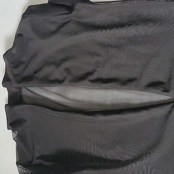 GoJane|Black Mesh Sheer Dress | - Picture 9 of 16